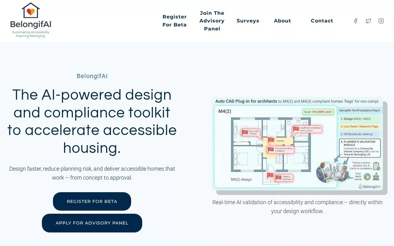 BelongifAI website