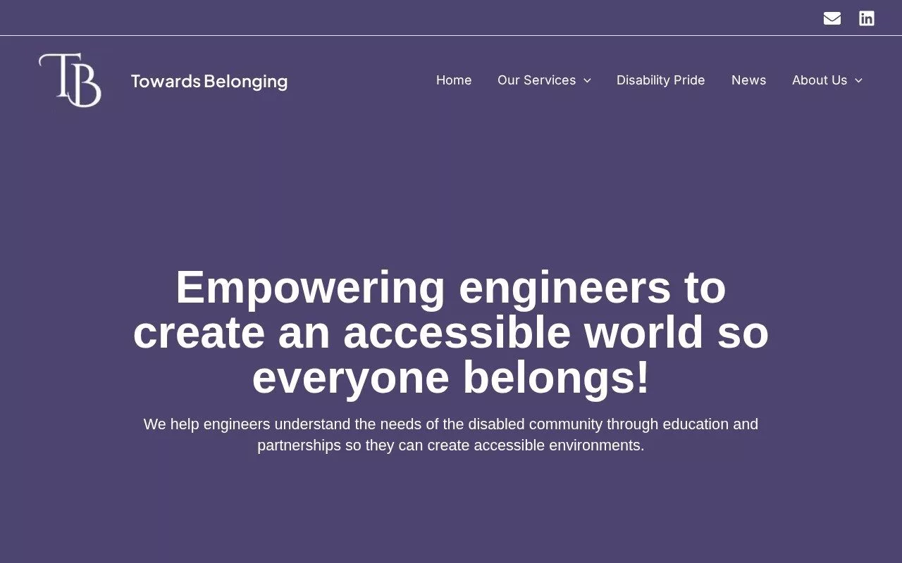 Towards Belonging website